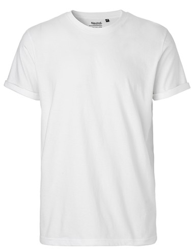 NEU-O60012-Mens Roll Up Sleeve T-Shirt
