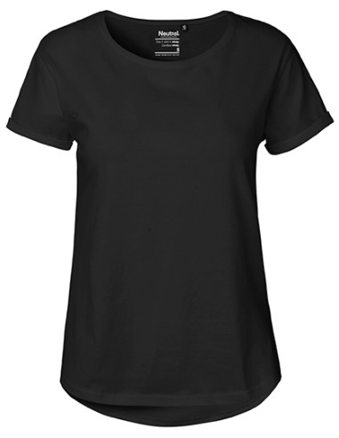 NEU-O80012-Ladies Roll Up Sleeve T-Shirt