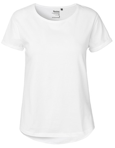 NEU-O80012-Ladies Roll Up Sleeve T-Shirt