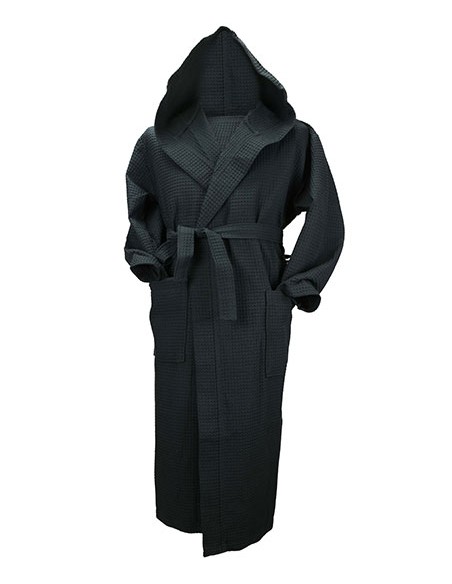A-AR028-Robezz® Waffle Bathrobe With Hood