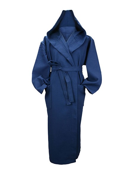 A-AR028-Robezz® Waffle Bathrobe With Hood