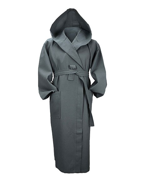 A-AR028-Robezz® Waffle Bathrobe With Hood