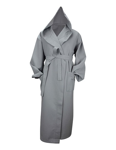 A-AR028-Robezz® Waffle Bathrobe With Hood