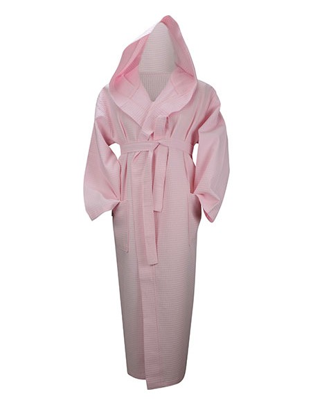 A-AR028-Robezz® Waffle Bathrobe With Hood