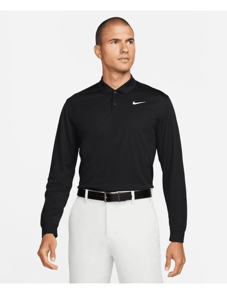 NIK-DN2344-Nike Dri-FIT Victory solid long sleeve polo