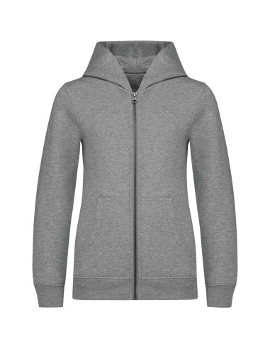 NAT-NS405-ECO-FRIENDLY KIDS’ FULL ZIP HOODED SWEATSHIRT