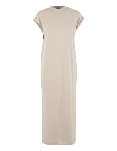 NEM-NM045-Ladies Long Extended Shoulder Dress