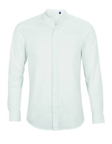 NEO-03792-Mens Mao Collar Shirt Bart