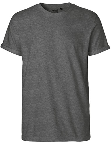 NEU-O60012-Mens Roll Up Sleeve T-Shirt