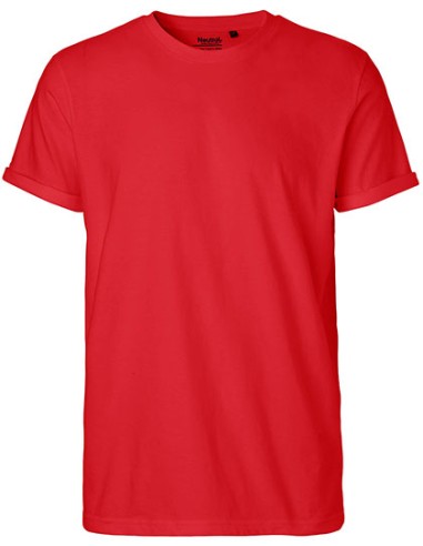 NEU-O60012-Mens Roll Up Sleeve T-Shirt