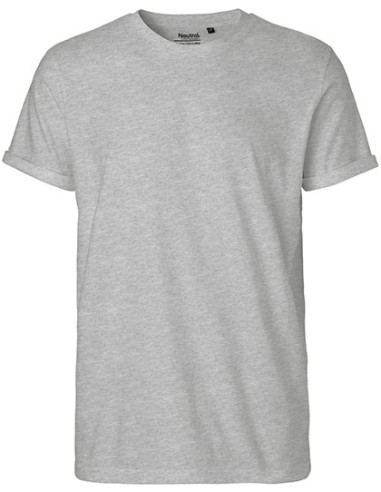 NEU-O60012-Mens Roll Up Sleeve T-Shirt