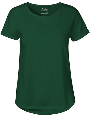 NEU-O80012-Ladies Roll Up Sleeve T-Shirt