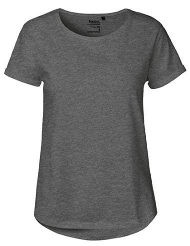 NEU-O80012-Ladies Roll Up Sleeve T-Shirt