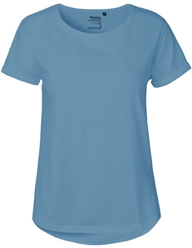 NEU-O80012-Ladies Roll Up Sleeve T-Shirt