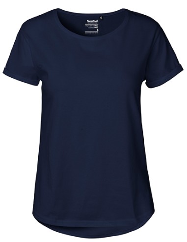 NEU-O80012-Ladies Roll Up Sleeve T-Shirt