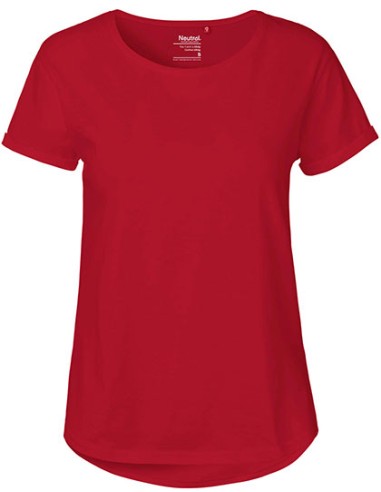 NEU-O80012-Ladies Roll Up Sleeve T-Shirt