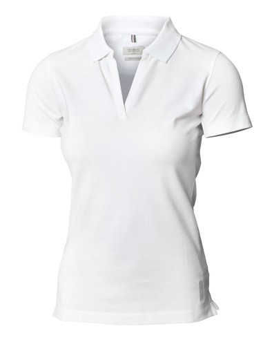 NIM-HARV-L-Harvard à col en v pour femmes - polo luxueux extensible