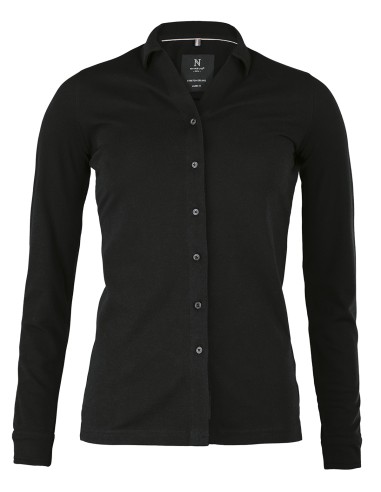 NIM-KING-L-Kingston pour femmes - chemise en piqué extensible deluxe