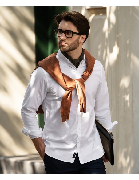 NIM-ROSF-M-Rochester à coupe ajustée - chemise Oxford classique