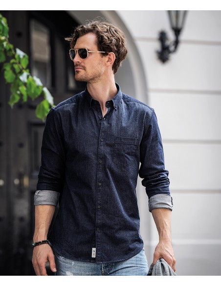 NIM-TORR-M-Torrance coupe ajustée - chemise en denim brut et stylé