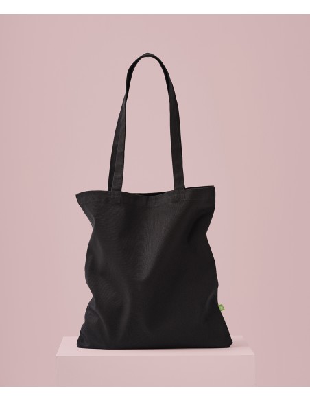 NUT-RL065-Sac cabas en toile biologique à longues anses de qualité supérieure