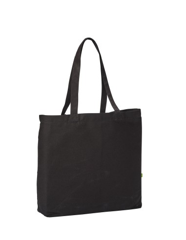 NUT-RL066-Sac cabas horizontal à fond plat en toile biologique