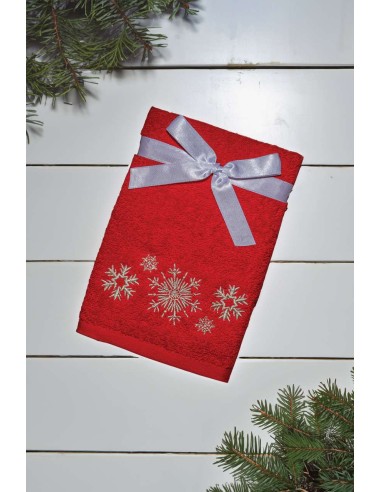 OLI-OLXMAS15-OLIMA CHRISTMAS TOWEL - SNOWFLAKES II