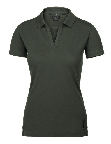 NIM-HARV-L-Harvard à col en v pour femmes - polo luxueux extensible