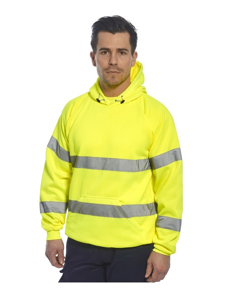 POR-B304-Sweat-shirt à capuche de haute visibilité (C474) EN ISO 20471 CLASSE 3