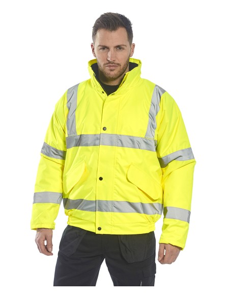 POR-S463(Yellow).S266(Yellow-Navy)-Blouson aviateur de haute visibilité