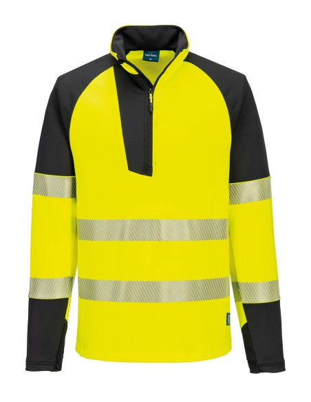 POR-T172-PW3 Haute visibilité Sweat-shirt zippé ¼ (T172)