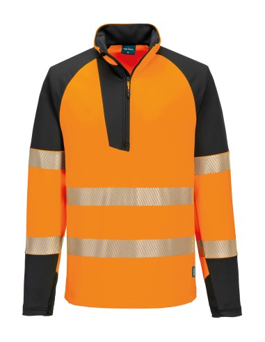 POR-T172-PW3 Haute visibilité Sweat-shirt zippé ¼ (T172)