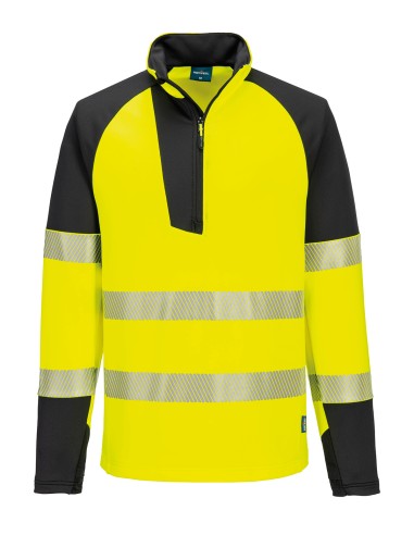 POR-T172-PW3 Haute visibilité Sweat-shirt zippé ¼ (T172)