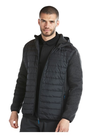 POR-T832-Veste bi-matière Baffle KX3 (T832)
