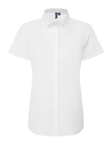 PRE-PR386-Chemisier Oxford Supreme à manches courtes pour femme