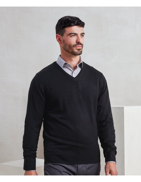 PRE-PR400-Pull Essential" à col en V en acrylique pour homme"
