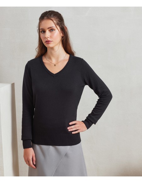 PRE-PR696-Pull col V Femme