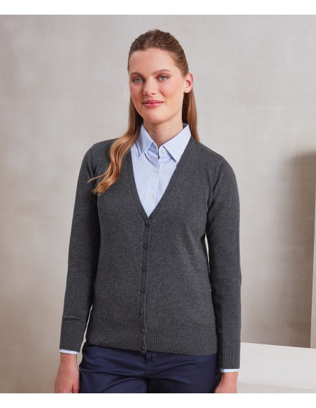 PRE-PR697-Womens Button Through Knitted Cardigan