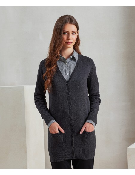 PRE-PR698-Cardigan long pour femme