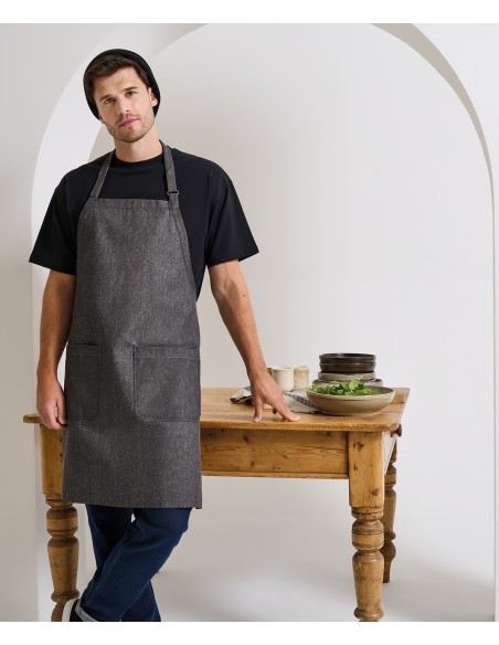PRE-PR113-Organic Denim Fairtrade Bib Apron
