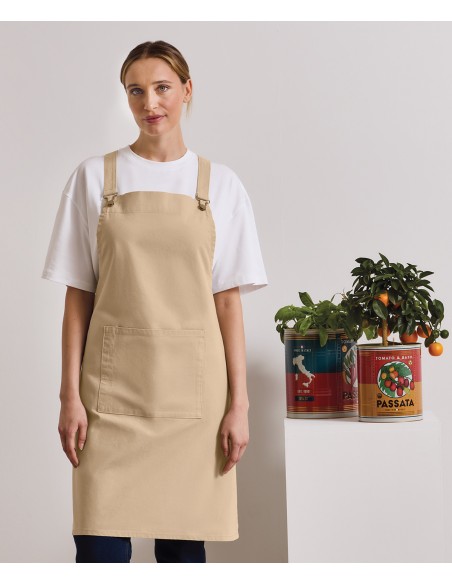 PRE-PR129-Cross Back Barista Bib Apron