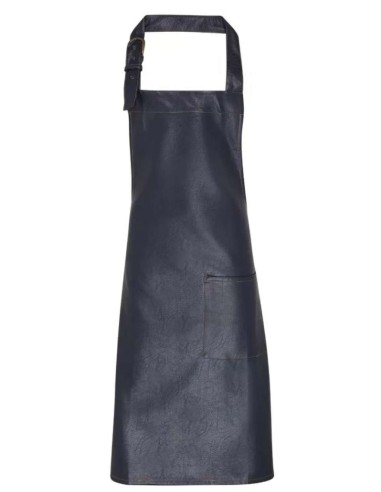 PRE-PR139-FAUX LEATHER BIB APRON