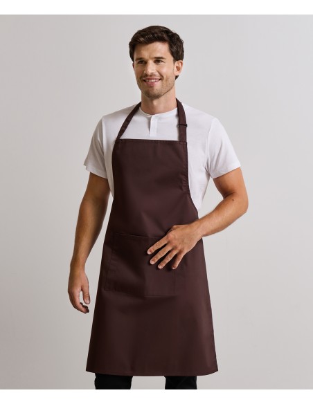 PRE-PR154-Colours Collection Bib Apron With Pocket
