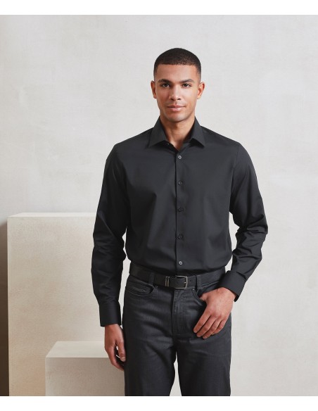 PRE-PR203-Men’s Long Sleeve ‘Recyclight’ Poplin Shirt
