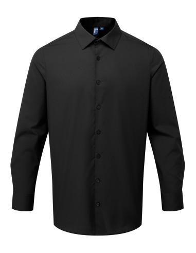PRE-PR203-Men’s Long Sleeve ‘Recyclight’ Poplin Shirt