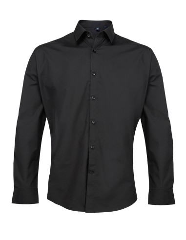PRE-PR207-Chemise à manches longues en popeline Supreme Homme