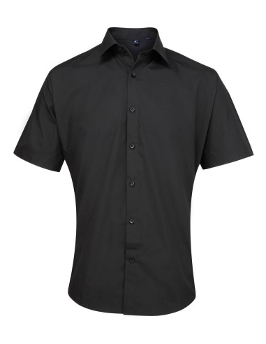 PRE-PR209-Chemise à manches courtes en popeline Supreme Homme