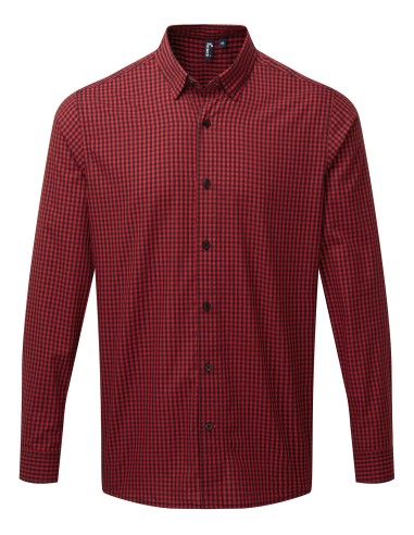 PRE-PR252-Mens Maxton Check Long Sleeve Shirt