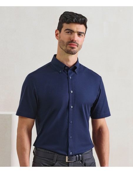 PRE-PR286-Chemise Oxford Supreme à manches courtes pour homme