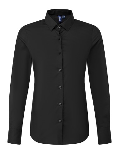 PRE-PR303-Women’s Long Sleeve ‘Recyclight’ Poplin Shirt